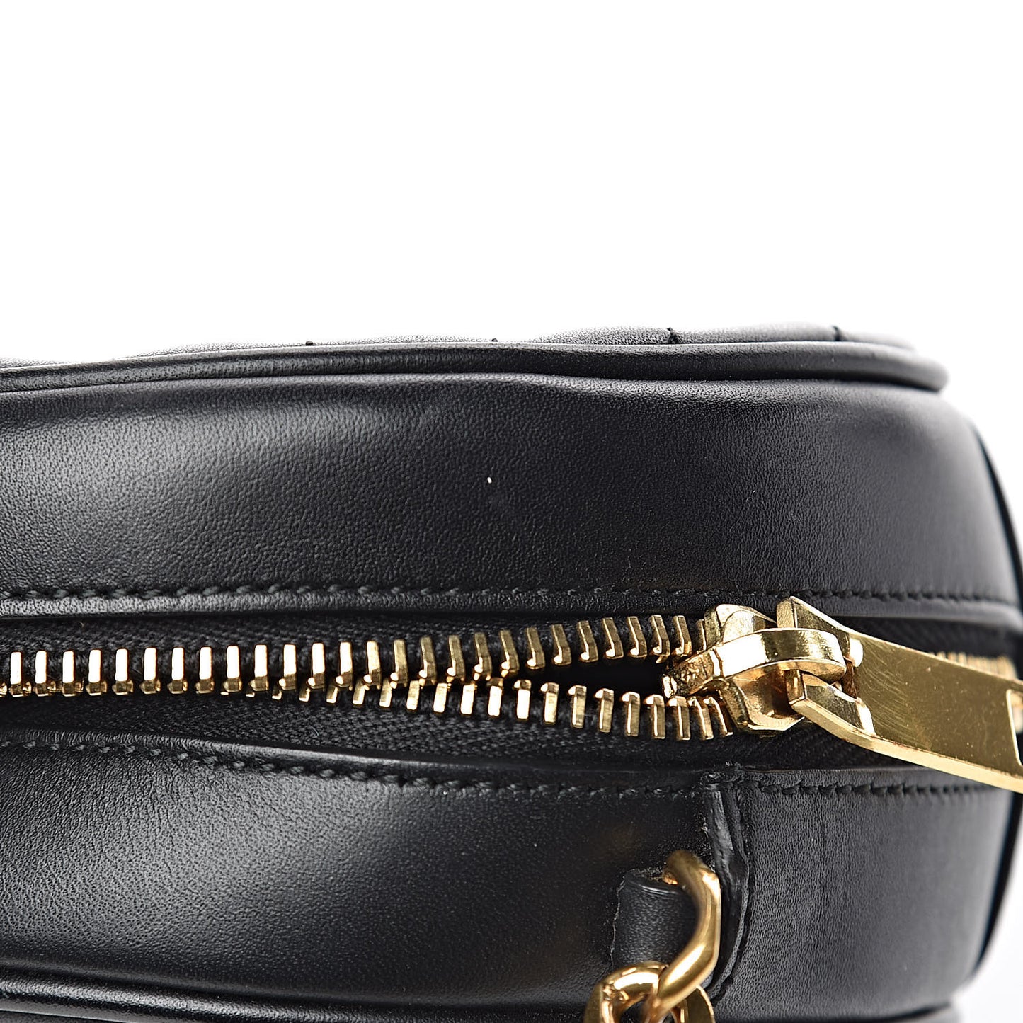 Calfskin Matelasse Small Monogram Bubble Crossbody Black
