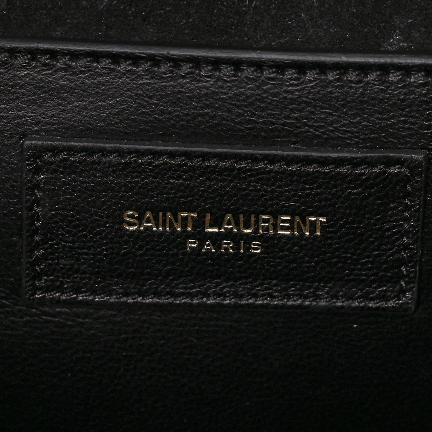 Saint Laurent Grain De Poudre Monogram Cassandre Clutch Black 6 of 9