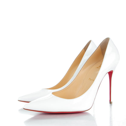 Christian Louboutin Patent Decollete 554 100 Pumps 42 White 3 of 8