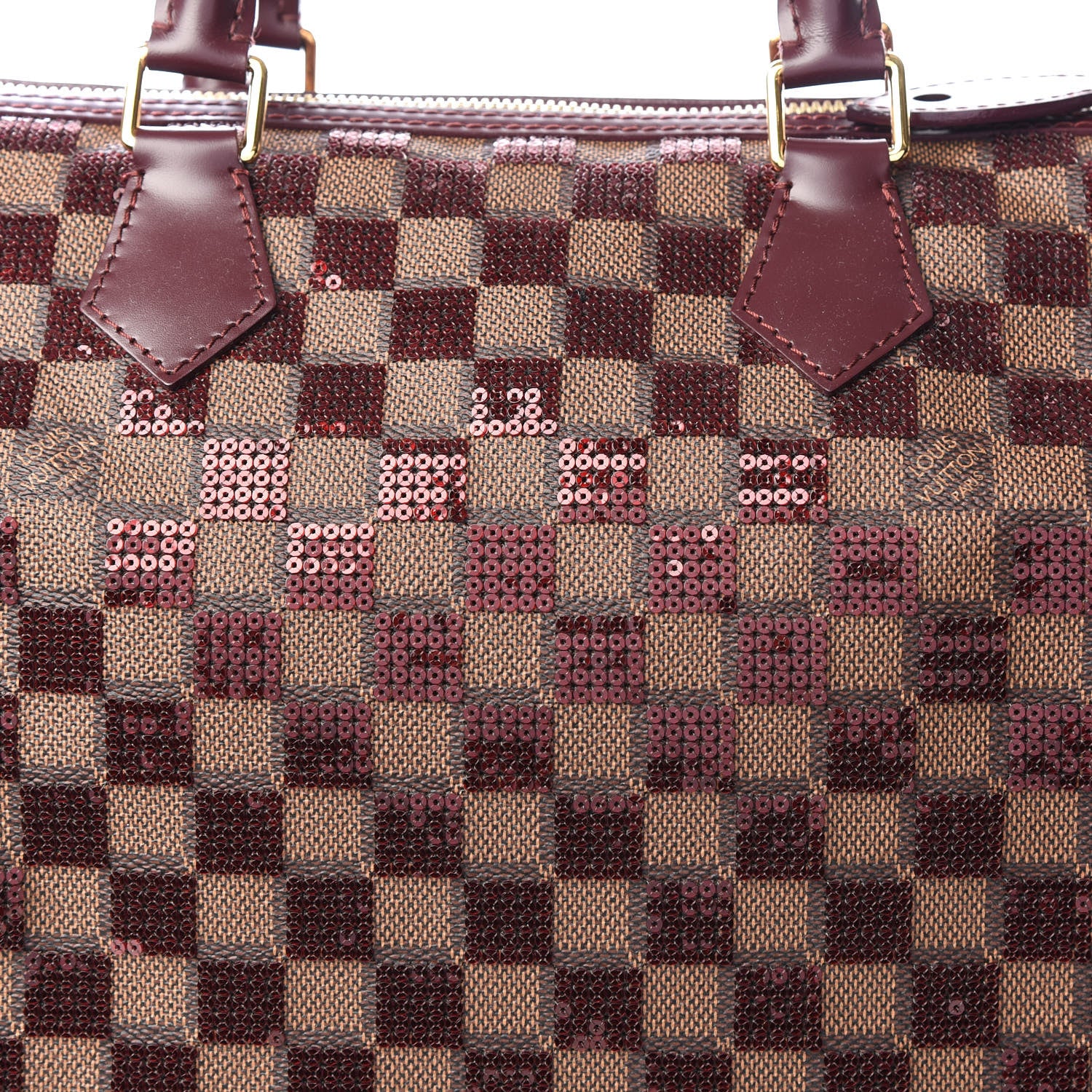 Louis Vuitton Damier Paillettes Speedy 30 Rouge 9 of 13