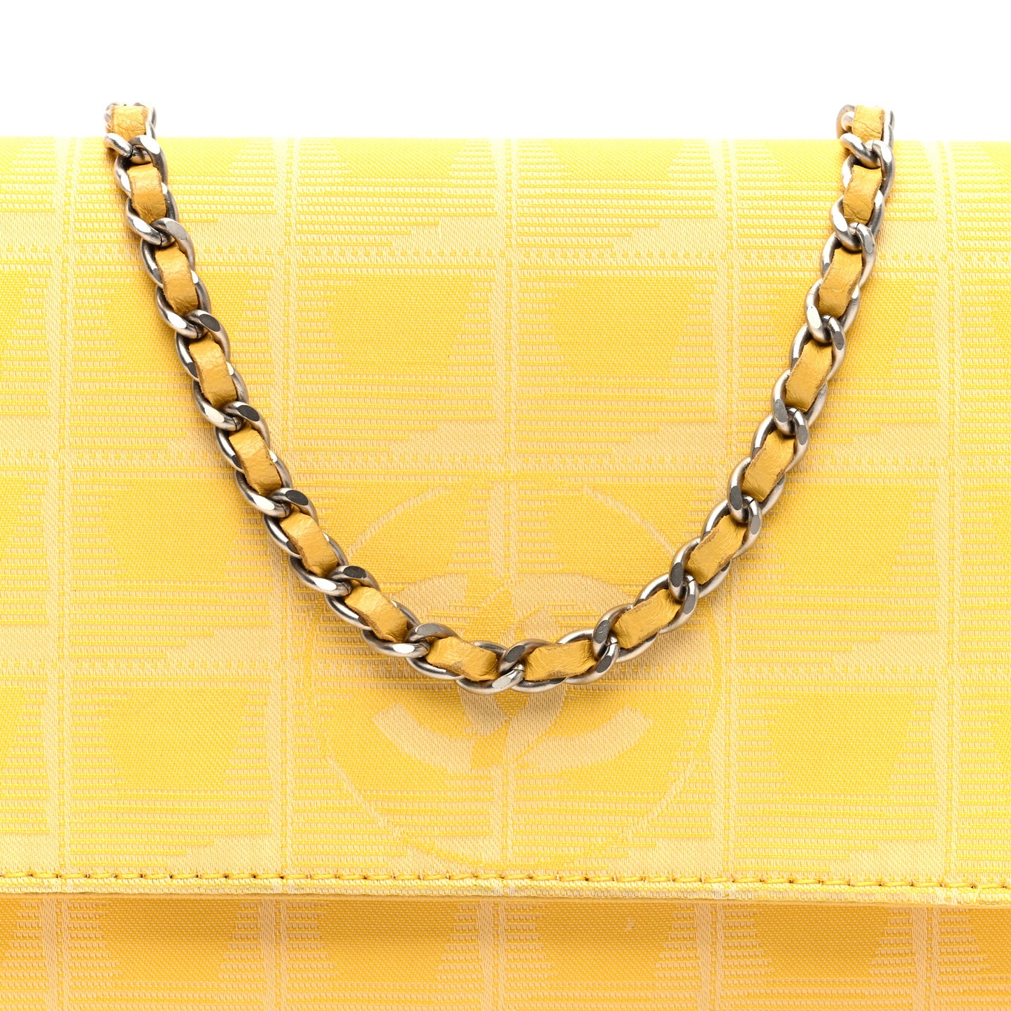 Nylon Travel Wallet On Chain WOC Yellow