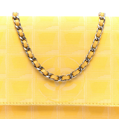 Chanel Nylon Travel Wallet On Chain WOC Yellow 8 of 10