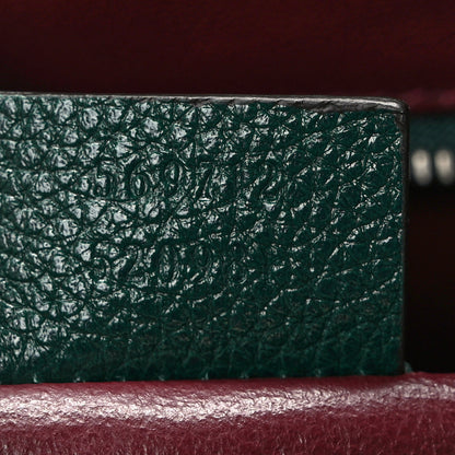 Gucci Grainy Calfskin Small Zumi Top Handle Bag Vintage Green 8 of 10