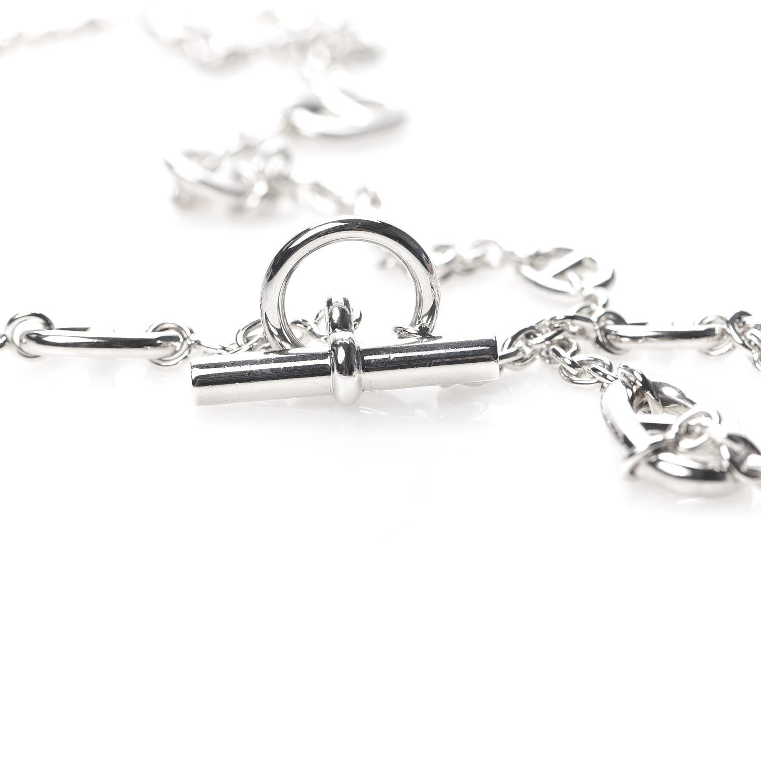 Hermes Sterling Silver Farandole Necklace 120 5 of 6