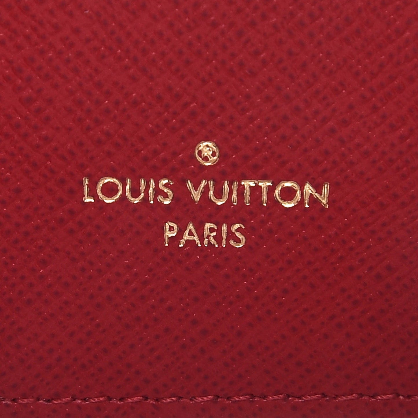 Damier Ebene Victorine Wallet Red