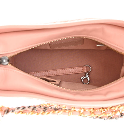 Chanel Aged Calfskin Quilted Small Gabrielle Hobo Pink 5 of 10
