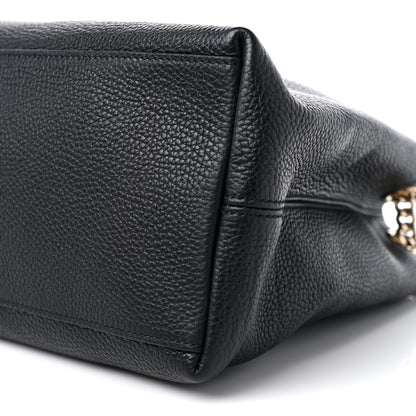Gucci Pebbled Calfskin Medium Soho Chain Shoulder Bag Black 9 of 9