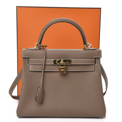Hermes Togo Kelly Retourne 28 Etoupe 11 of 11
