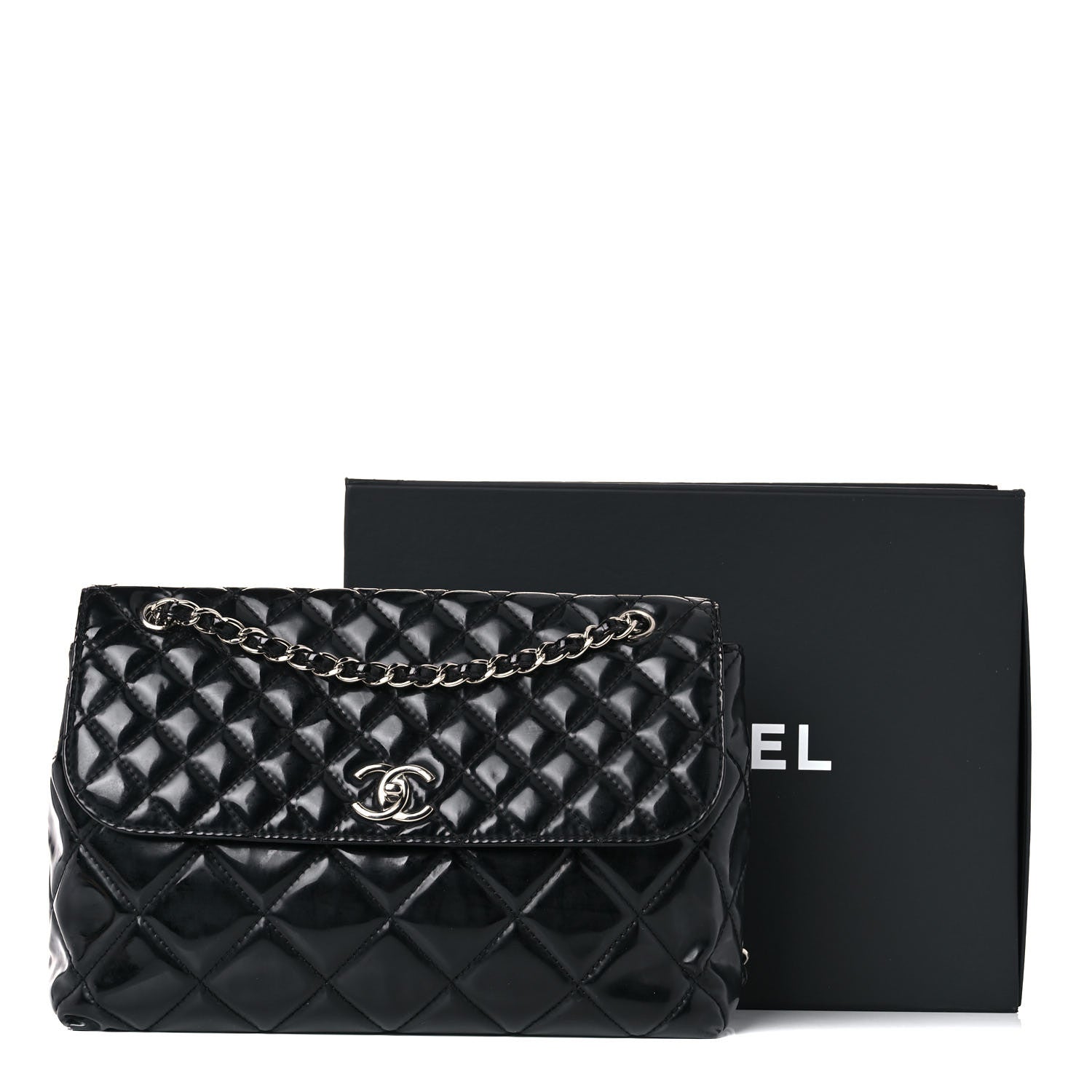 Chanel Vinyl Quilted In the Business Flap Bag Black 19 of 19