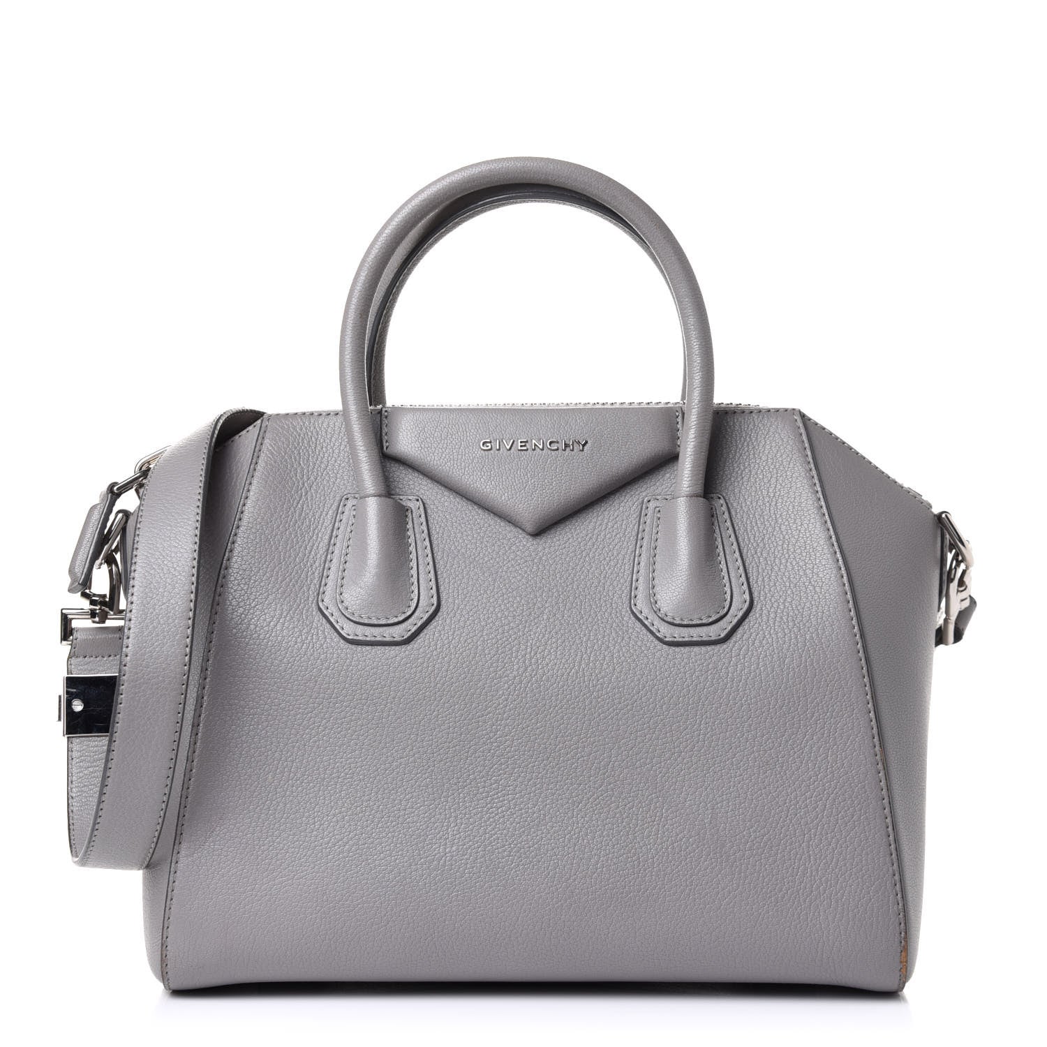 Givenchy Sugar Goatskin Small Antigona Pearl Grey 1 of 13