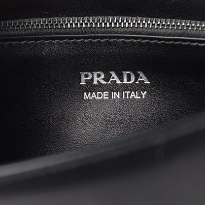 Prada Saffiano City Calfskin Monochrome Studded Large Elektra Shoulder Bag Black 6 of 10