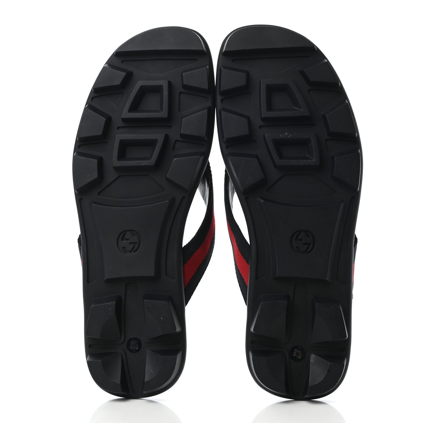 Nylon Calfskin Web Mens Cleat Sole Thong Sandals 8.5 Black Red Blue