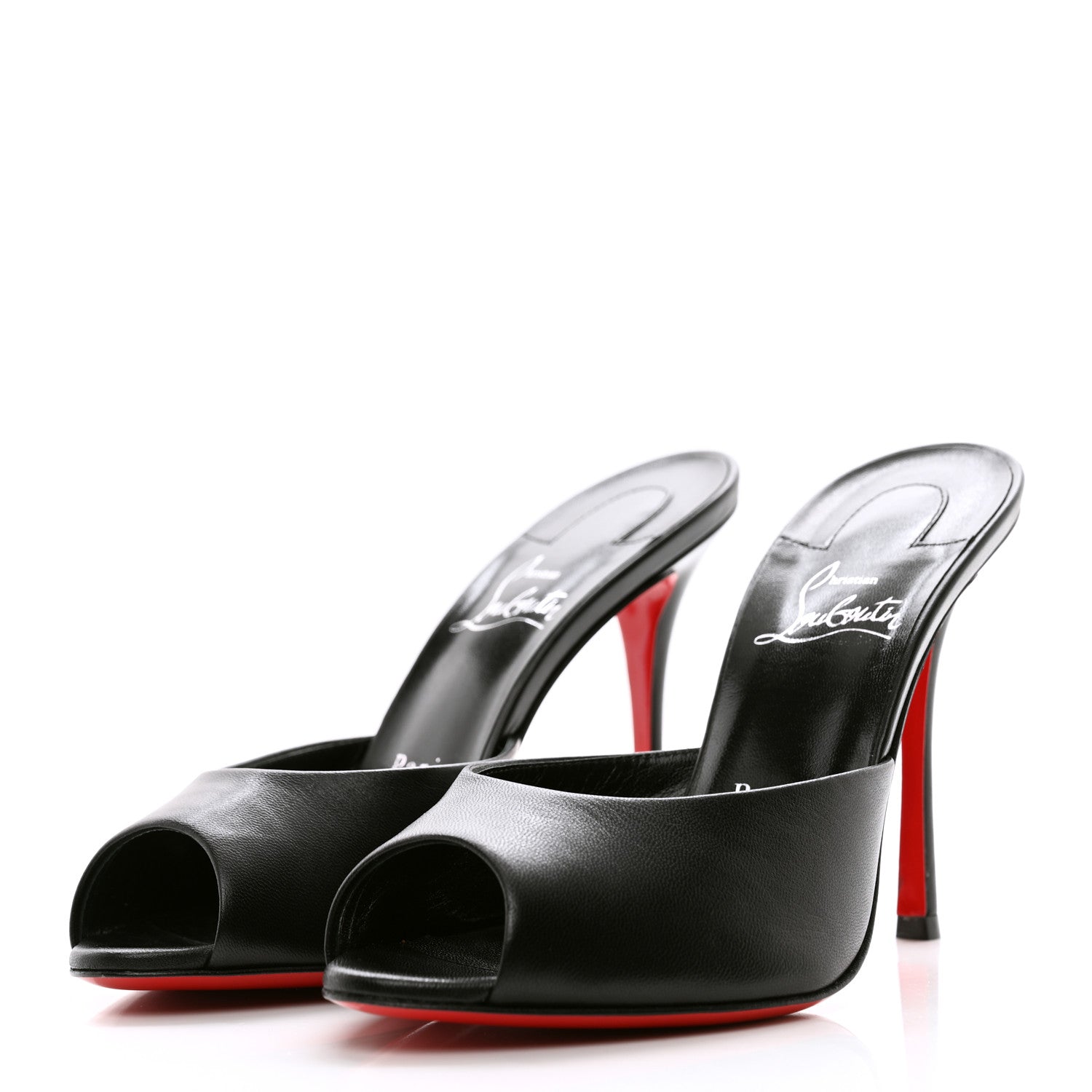 Christian Louboutin Nappa Me Dolly 100 Sandals 37.5 Black 3 of 9