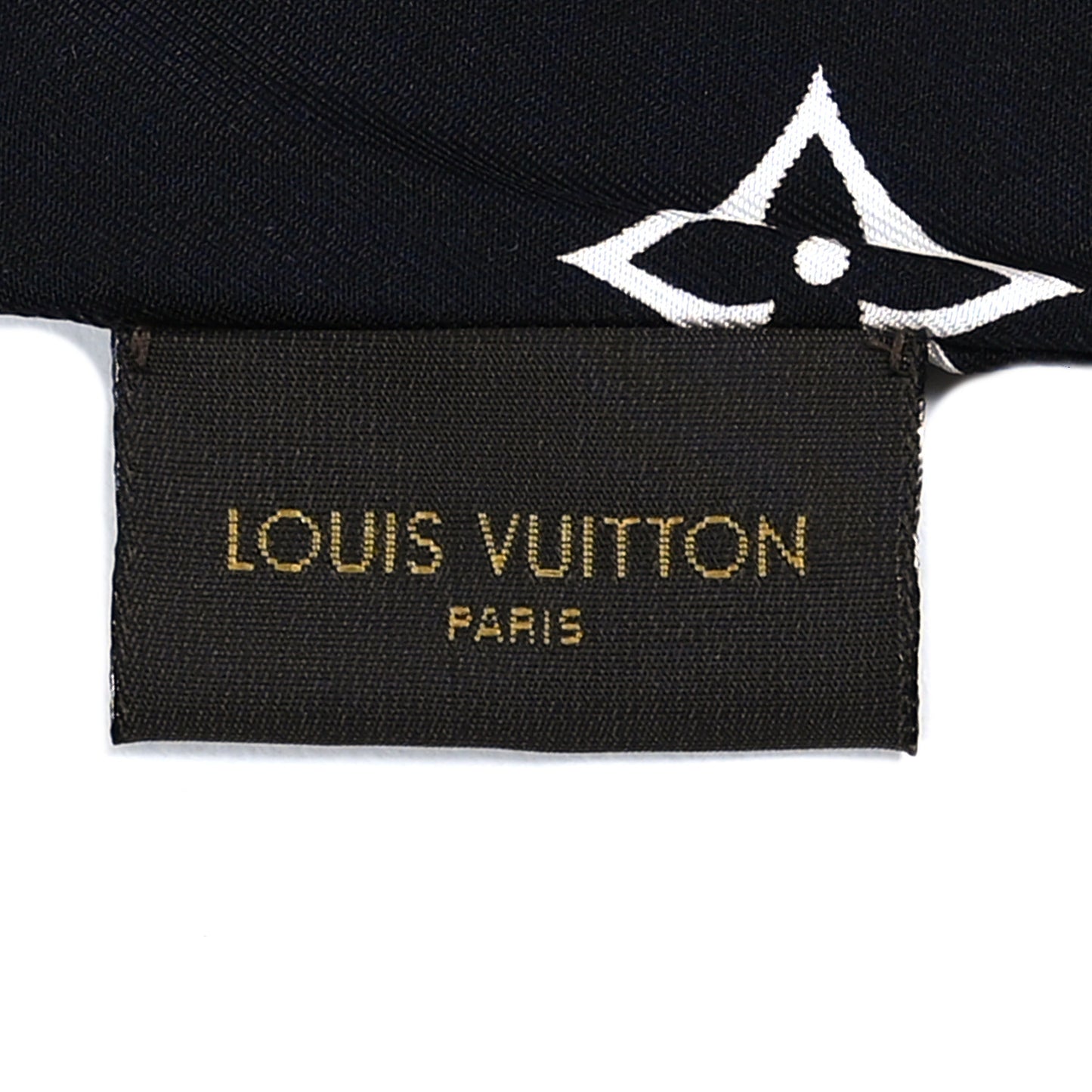 Silk Monogram Confidential Bandeau Black