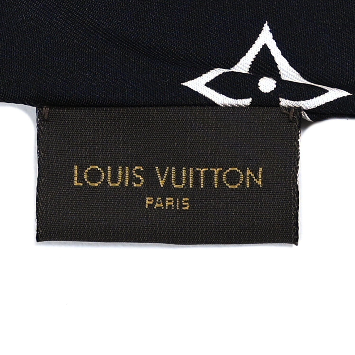 Louis Vuitton Silk Monogram Confidential Bandeau Black 3 of 3