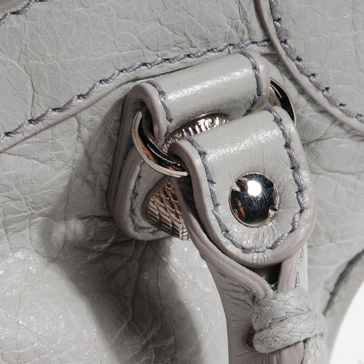 Agneau Giant 12 Silver Hardware Mini City Gris Glace