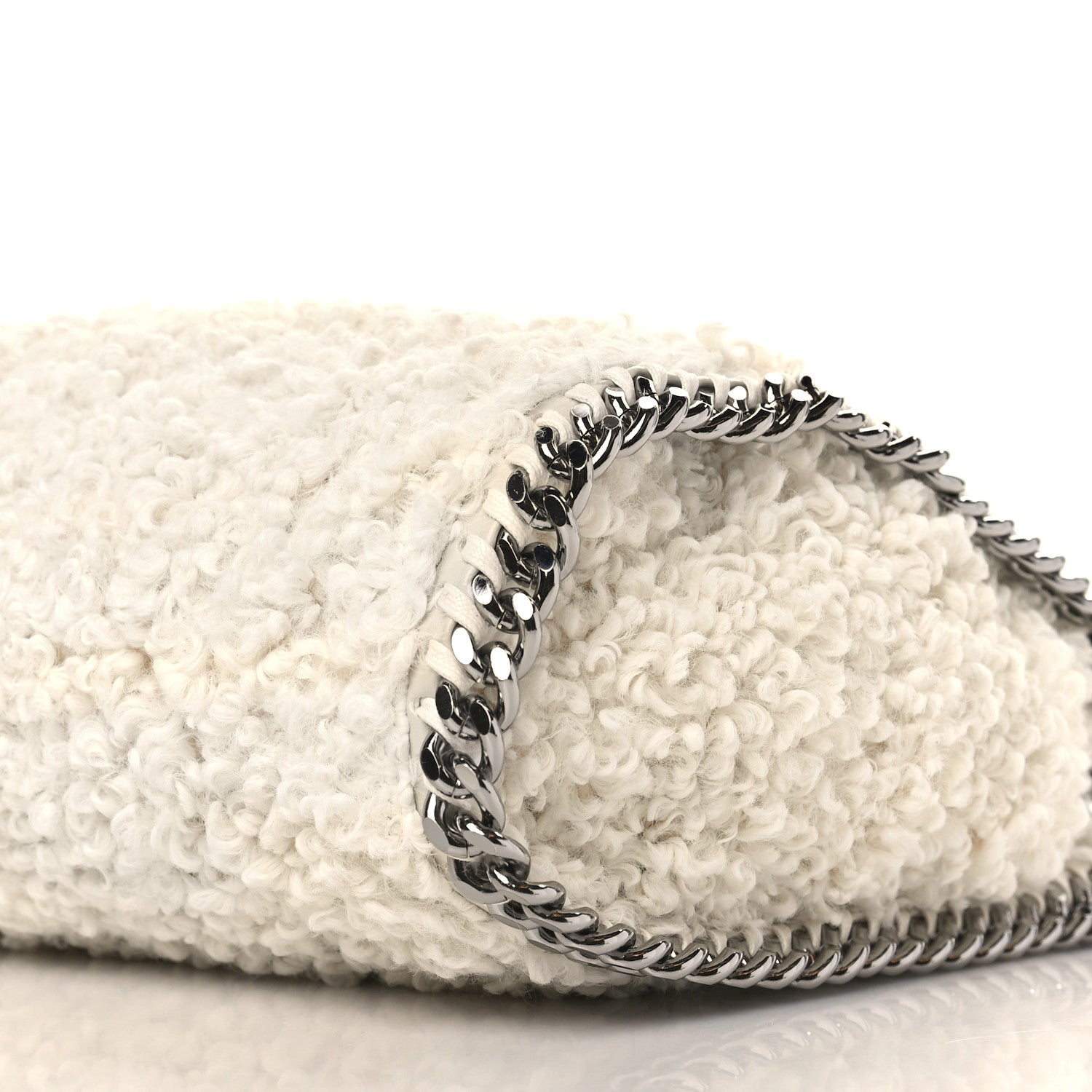 Stella McCartney Eco Shearling Mini Falabella Tote Ivory 7 of 7