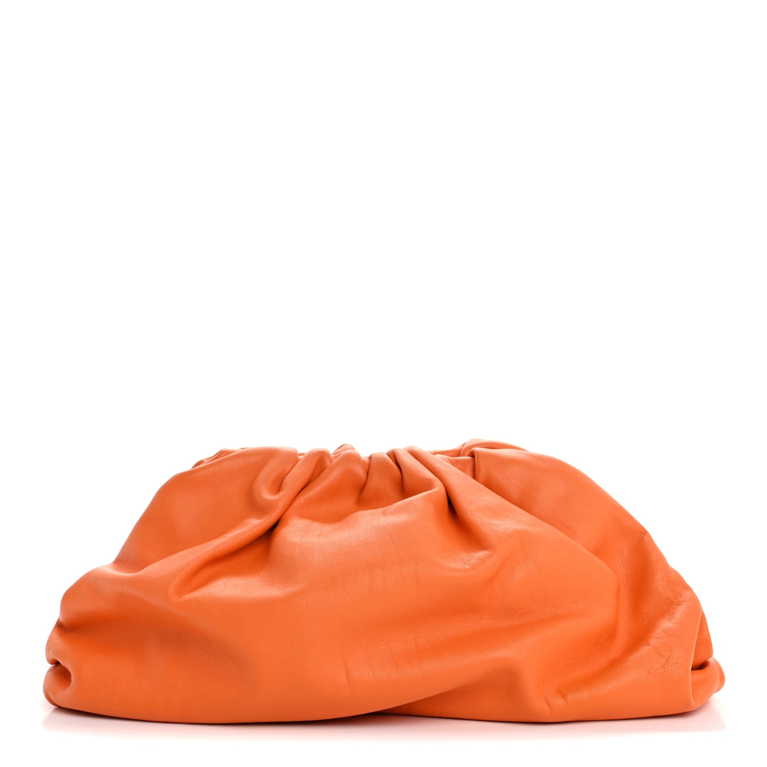 Bottega Veneta Smooth Butter Calf The Pouch Oversized Clutch Burnt Orange 1 of 13