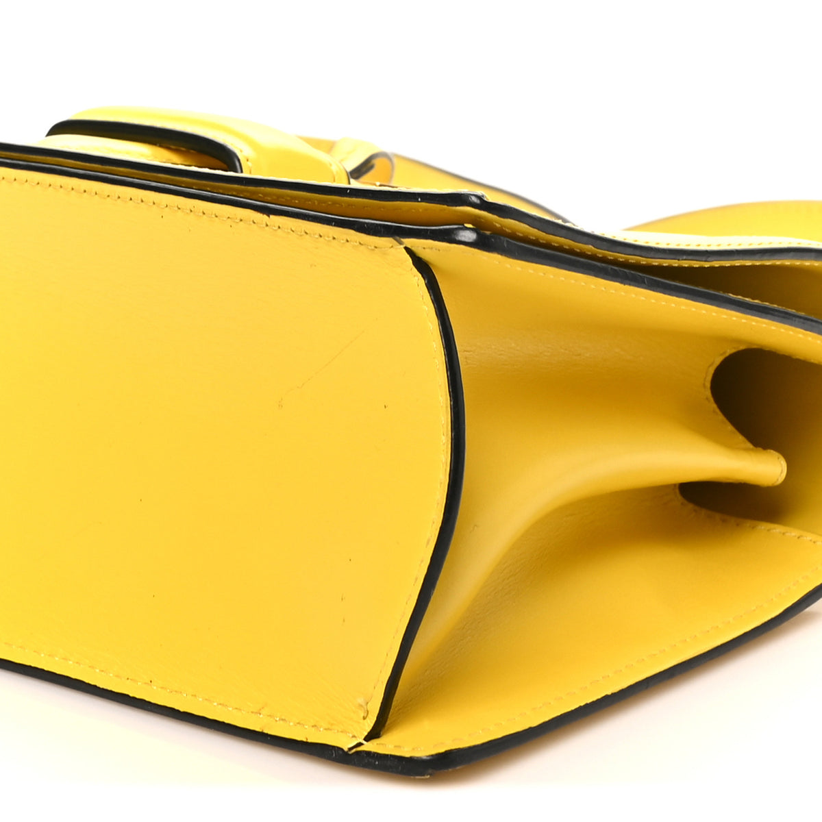 Calfskin Medium Barcelona Shoulder Bag Yellow