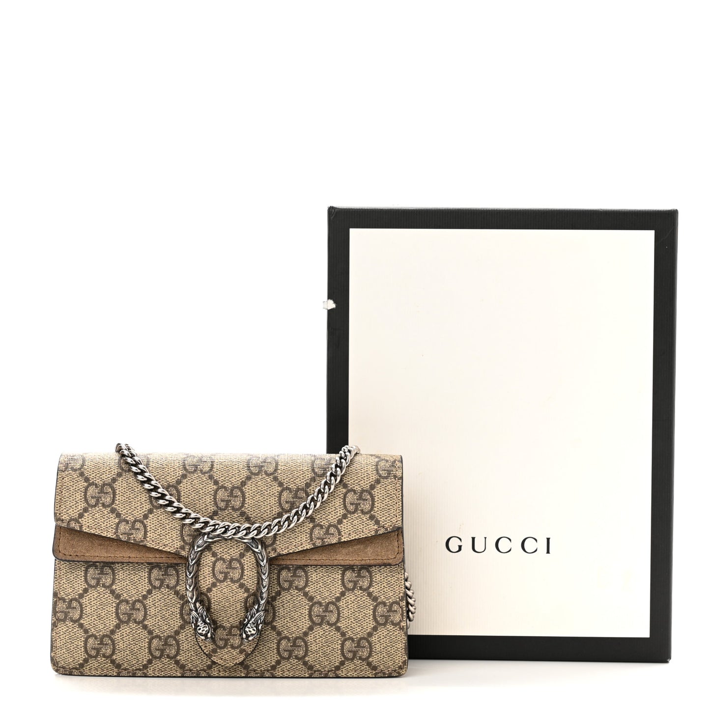 GG Supreme Monogram Super Mini Dionysus Shoulder Bag Taupe