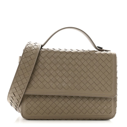 Bottega Veneta Nappa Intrecciato Alumna Bag Limestone 1 of 11