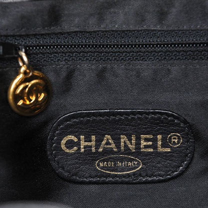 Chanel Lambskin Quilted Drawstring Backpack Black 6 of 7