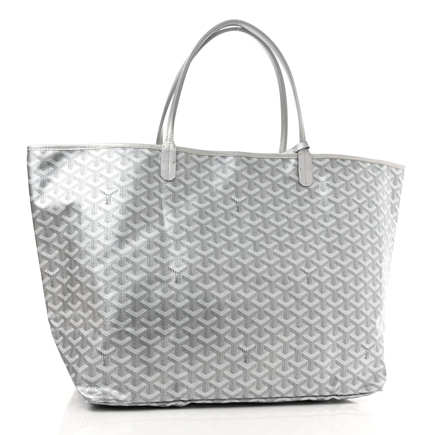 Goyard Goyardine Precious Metals Saint Louis GM Silver 3 of 10