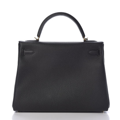 Hermes Togo Kelly Retourne 32 Black 4 of 40