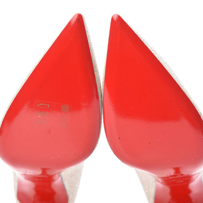 Christian Louboutin Glitter Decoltish 85 Pumps 39 Ivory 14 of 14