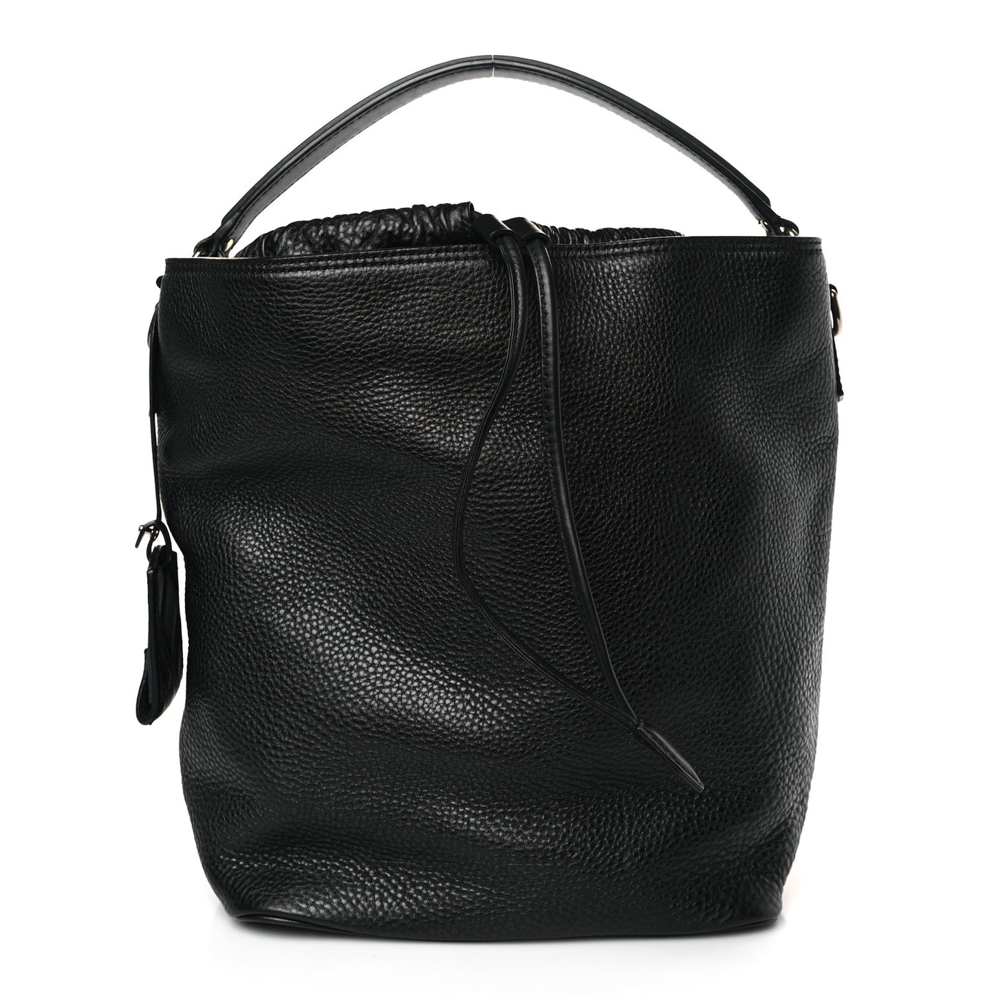 Grainy Calfskin Medium Susanna Hobo Black