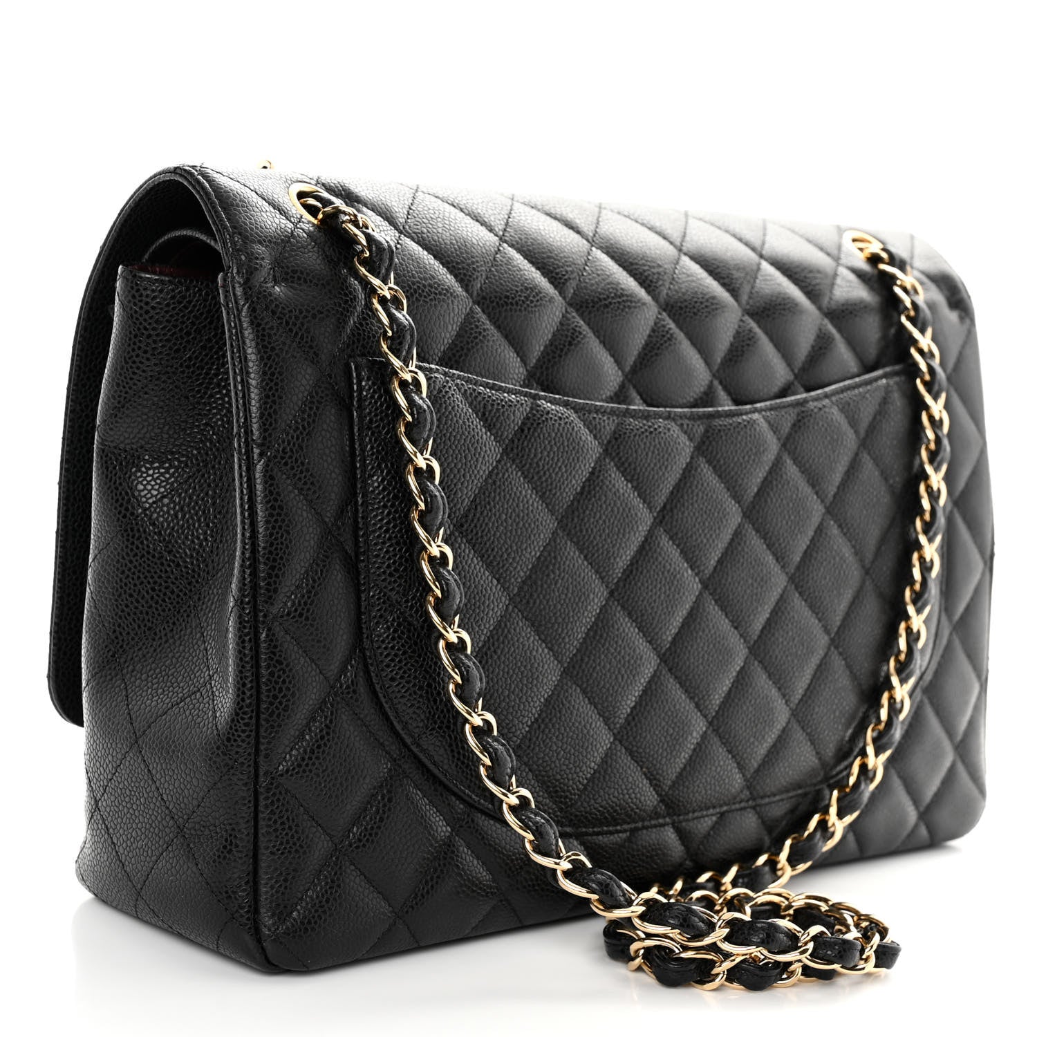 Chanel Caviar Quilted Maxi Double Flap Black 3 of 10