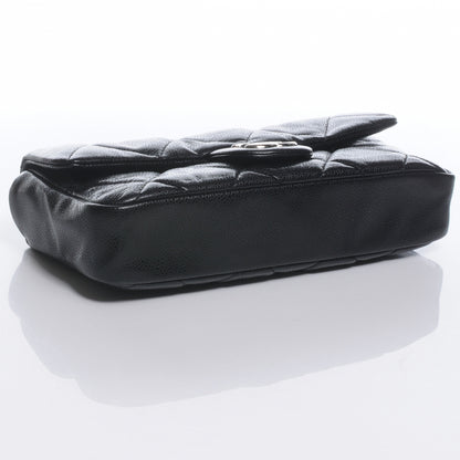 Chanel Glazed Caviar Medium Flap Black 4 of 8