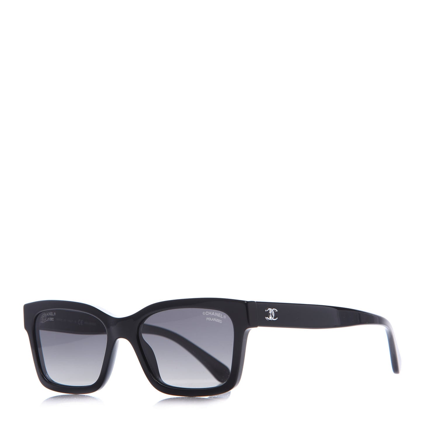 Acetate Polarized Square Sunglasses 5417 Black