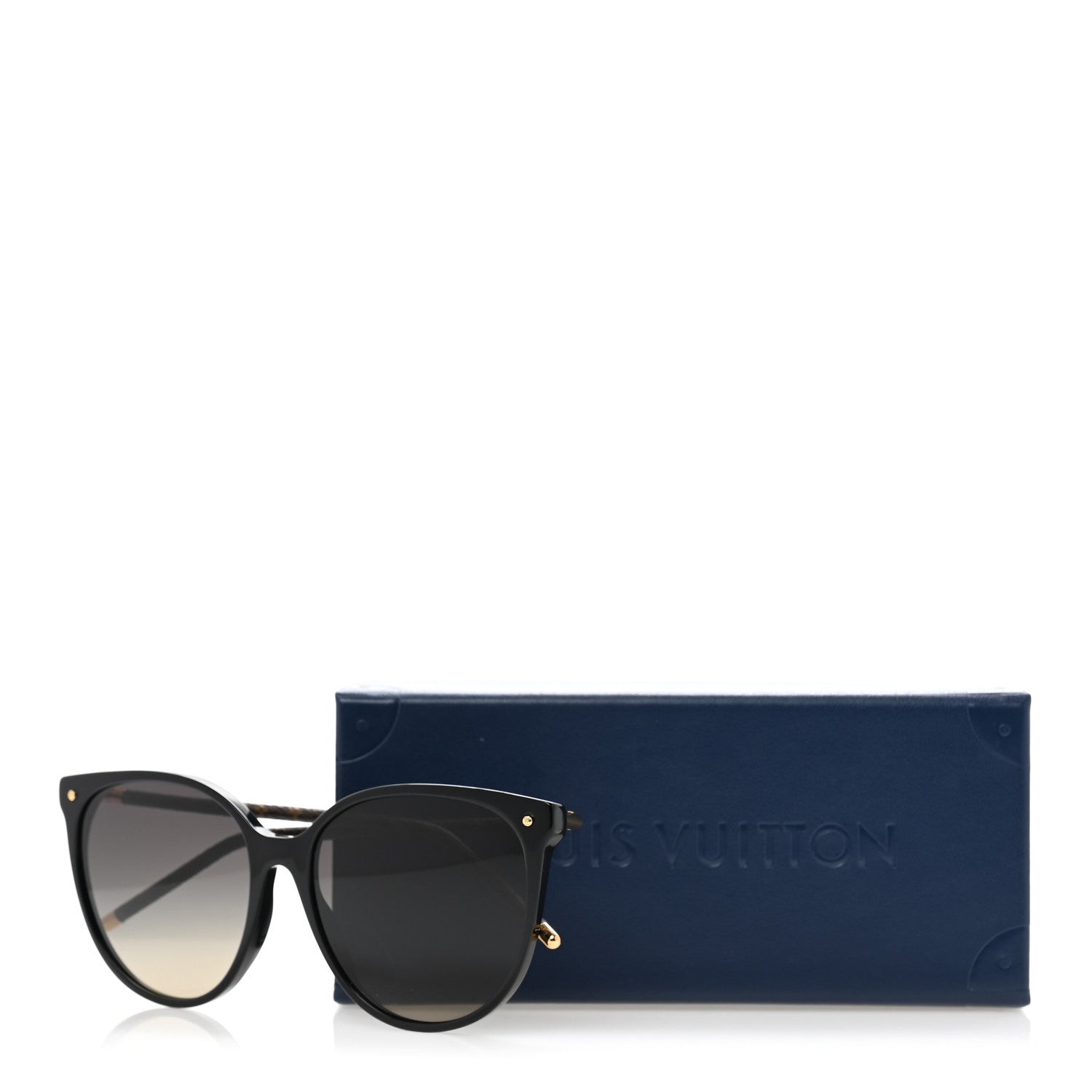 Louis Vuitton Monogram Acetate LV First Round Sunglasses Z1710W Black 9 of 9