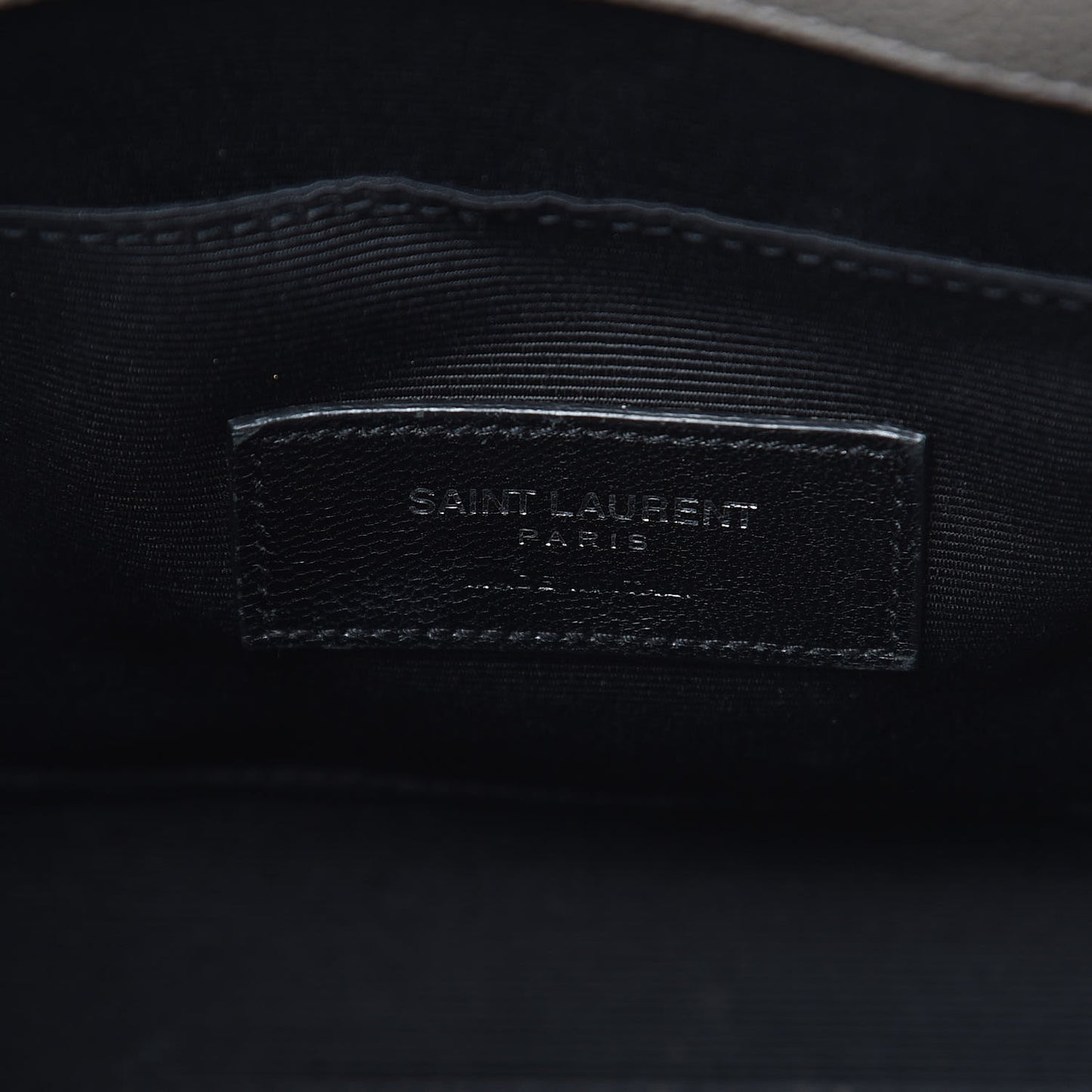 Grained Calfskin Nano Sac De Jour Gray