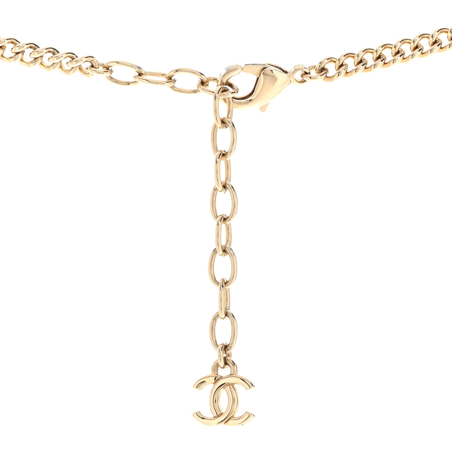 Chanel Resin Logo Choker Pink Black 5 of 6