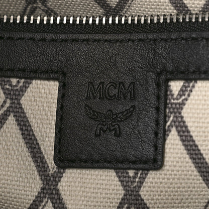 MCM Visetos Medium Toni Shopper Tote Black 6 of 8