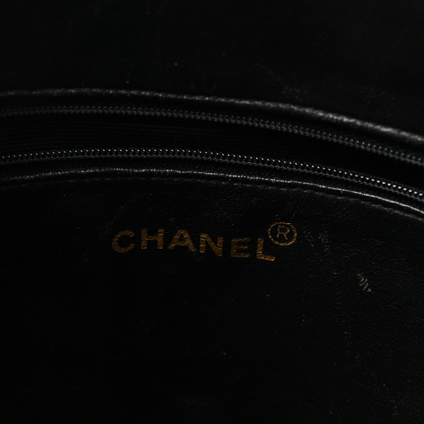 Caviar Large CC Shoulder Bag Black