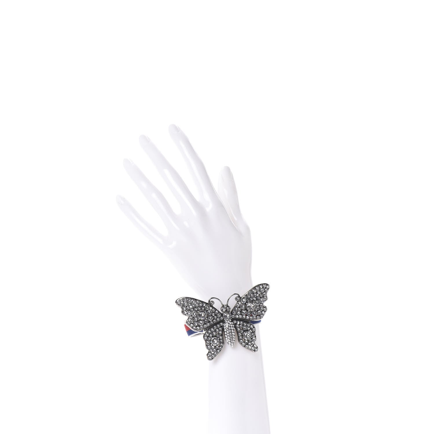 Gucci Web Crystal Butterfly Bracelet 2 of 5
