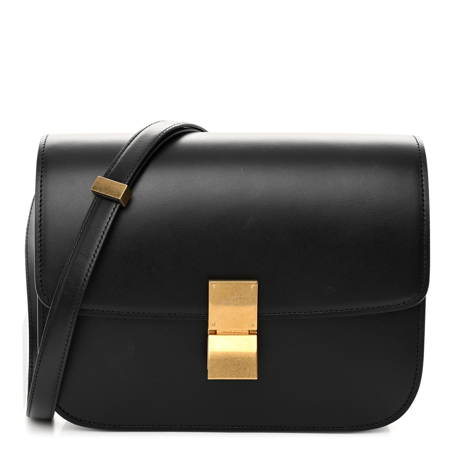 Celine Box Calfskin Medium Classic Box Flap Bag Black 1 of 10