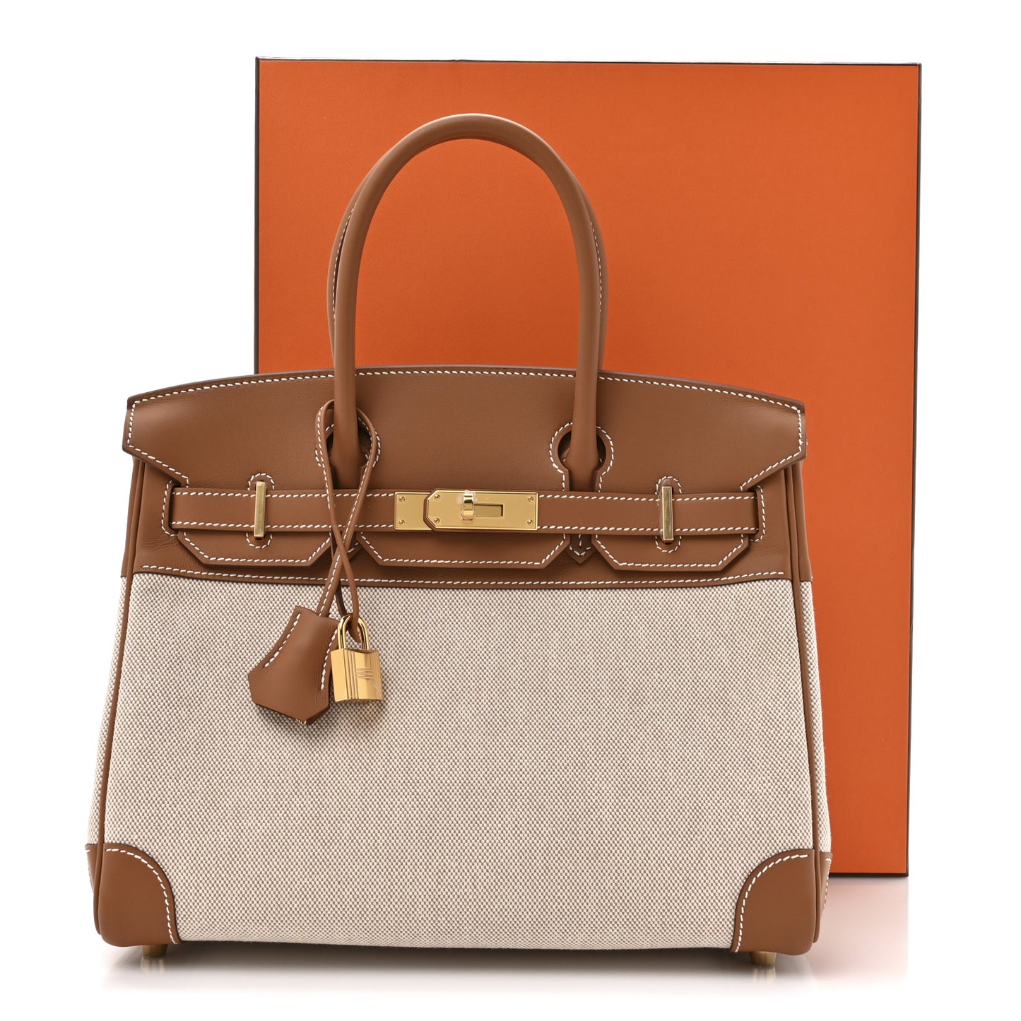 Toile Swift Birkin 30 Gold