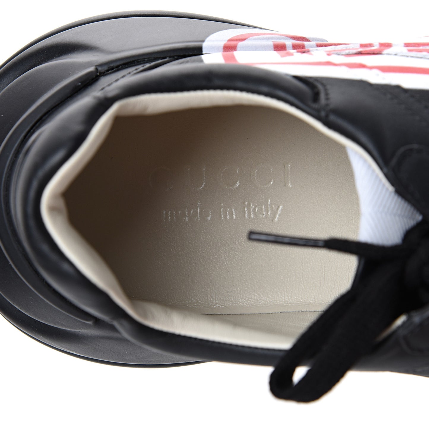 X SEGA Calfskin Logo Mens Rhyton Sneakers 8 Black