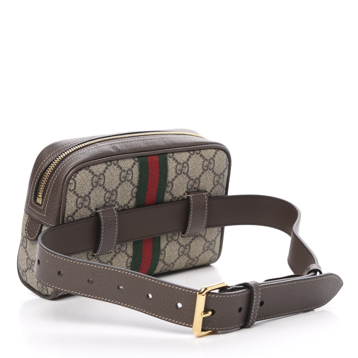 GG Supreme Monogram Small Ophidia Belt Bag 65 26 Dark Brown