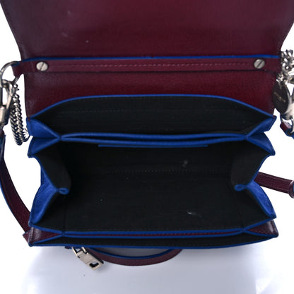 Givenchy Goatskin Suede Small GV3 Shoulder Bag Aubergine Blue 5 of 11
