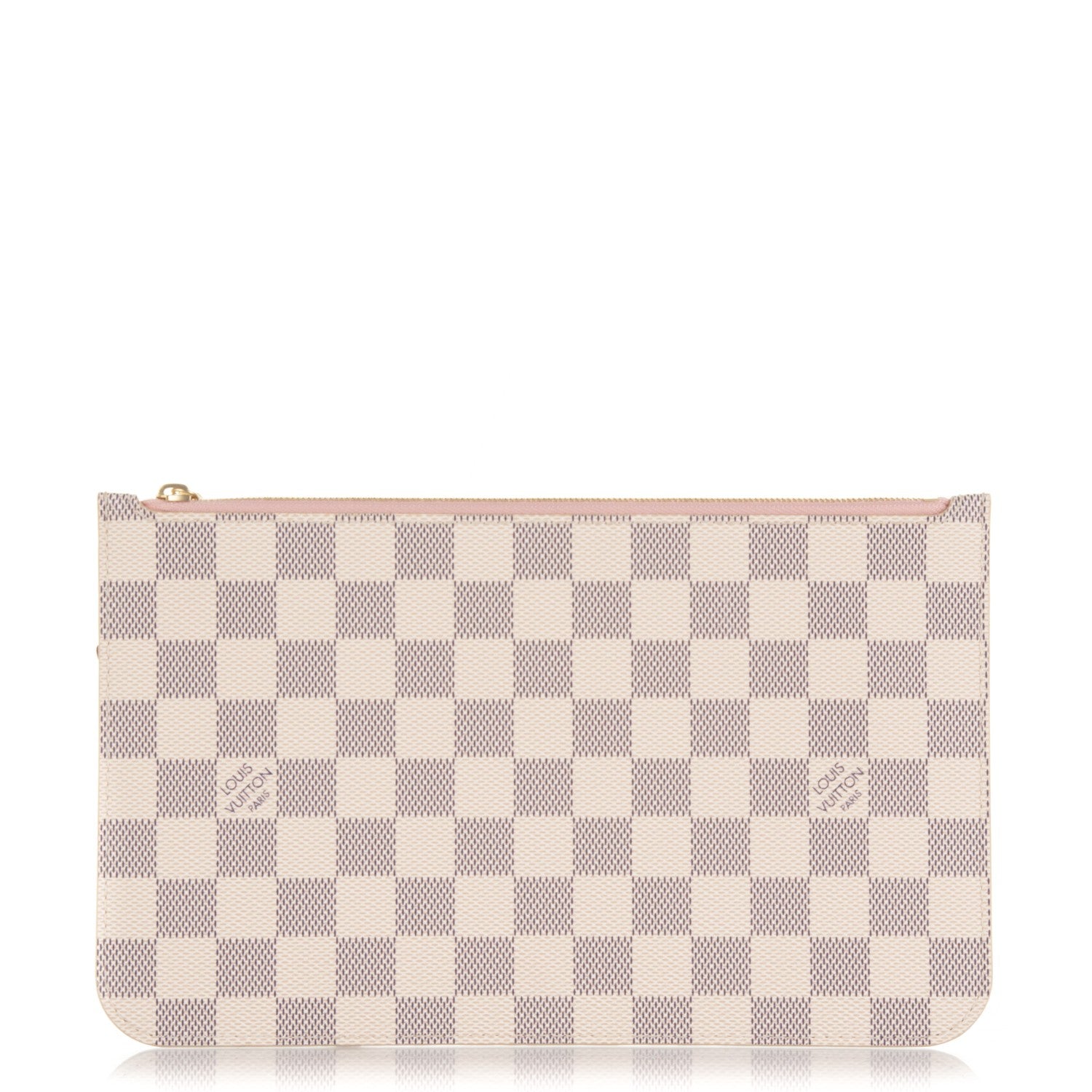 Louis Vuitton Damier Azur Neverfull MM GM Pochette Rose Ballerine 1 of 7