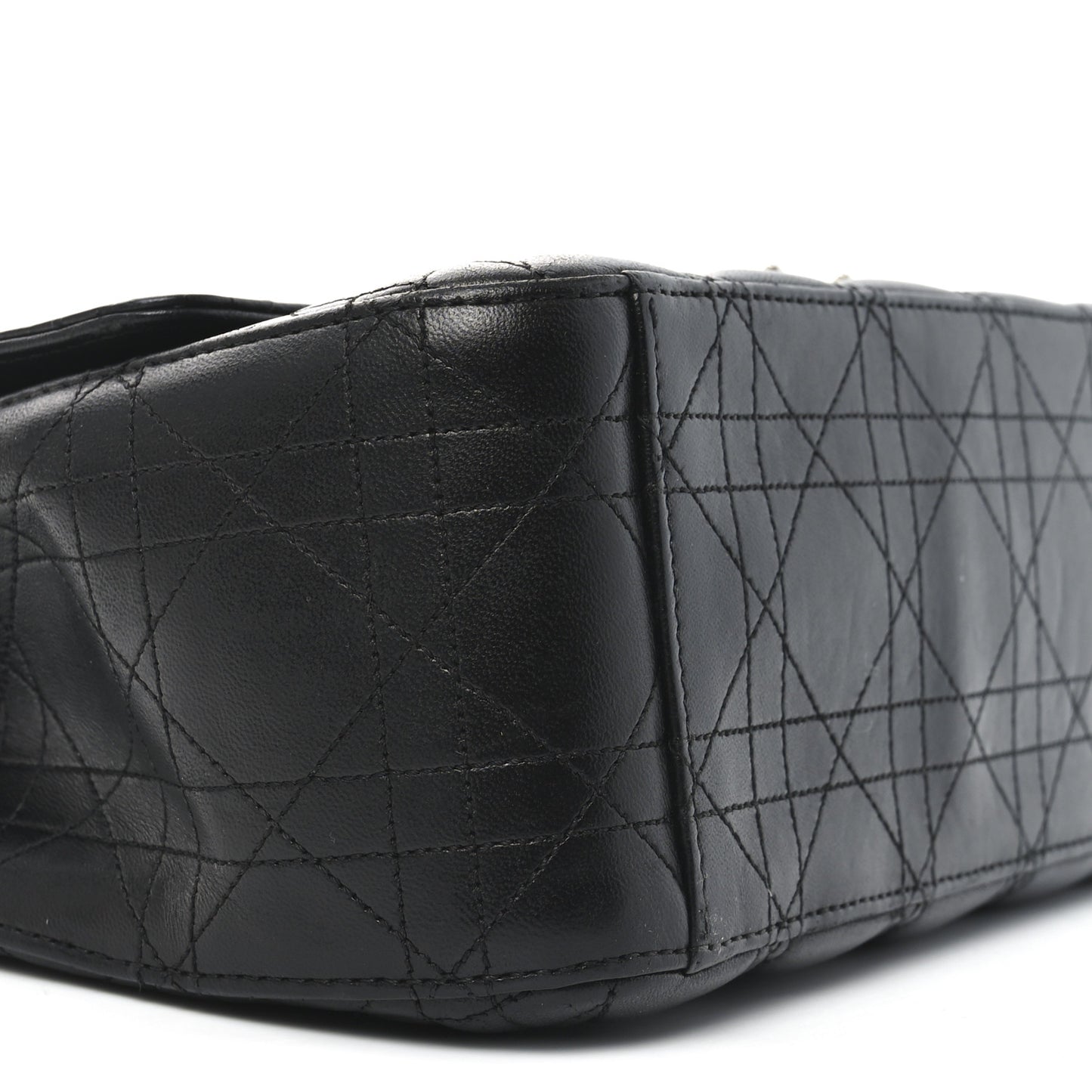 Lambskin Cannage Large Miss Dior Flap Black