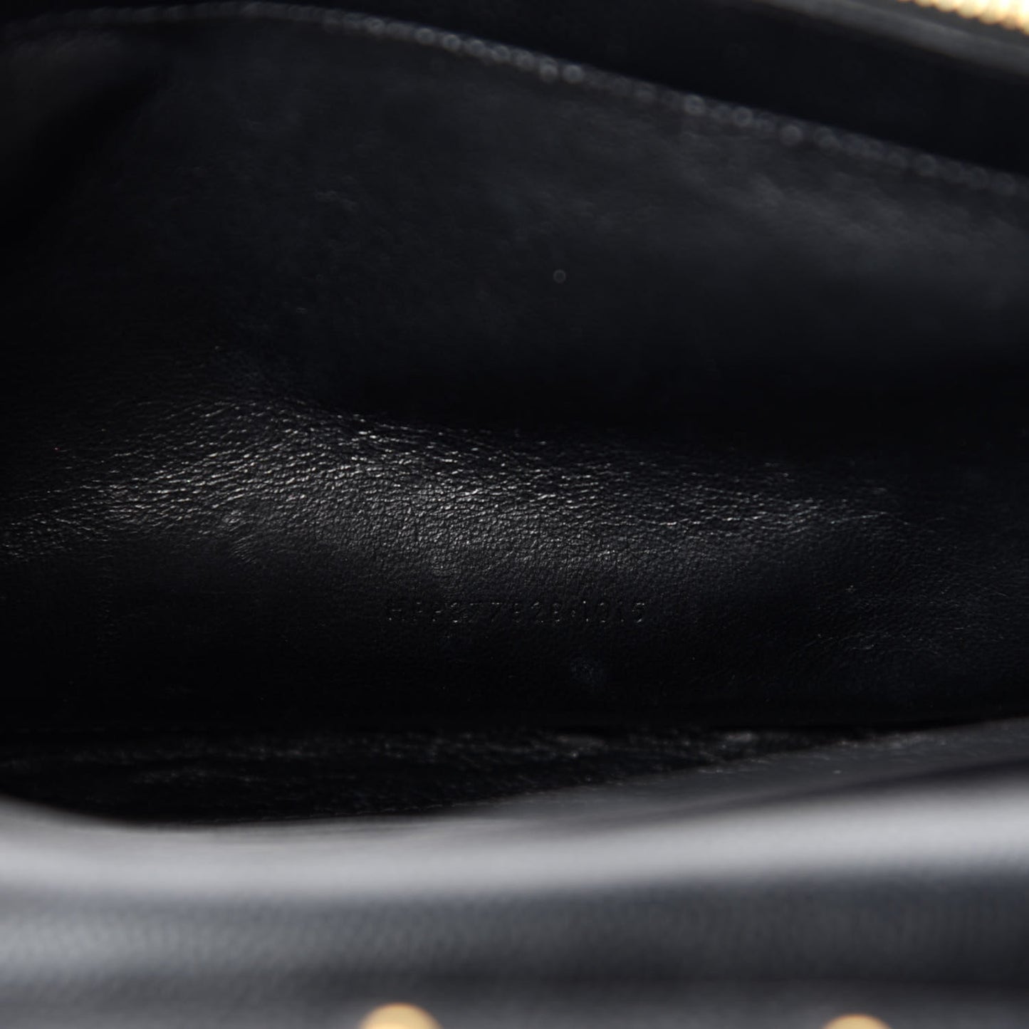 Grain De Poudre Matelasse Chevron Monogram Chain Wallet Black
