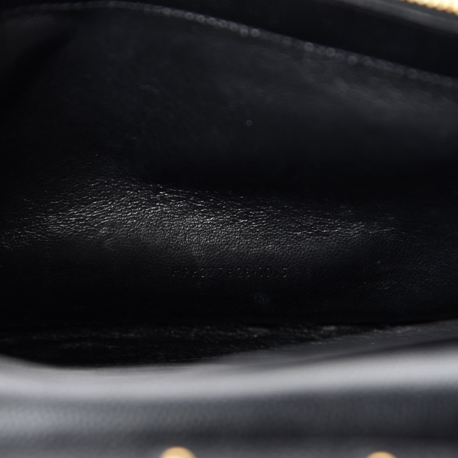 Saint Laurent Grain De Poudre Matelasse Chevron Monogram Chain Wallet Black 10 of 11