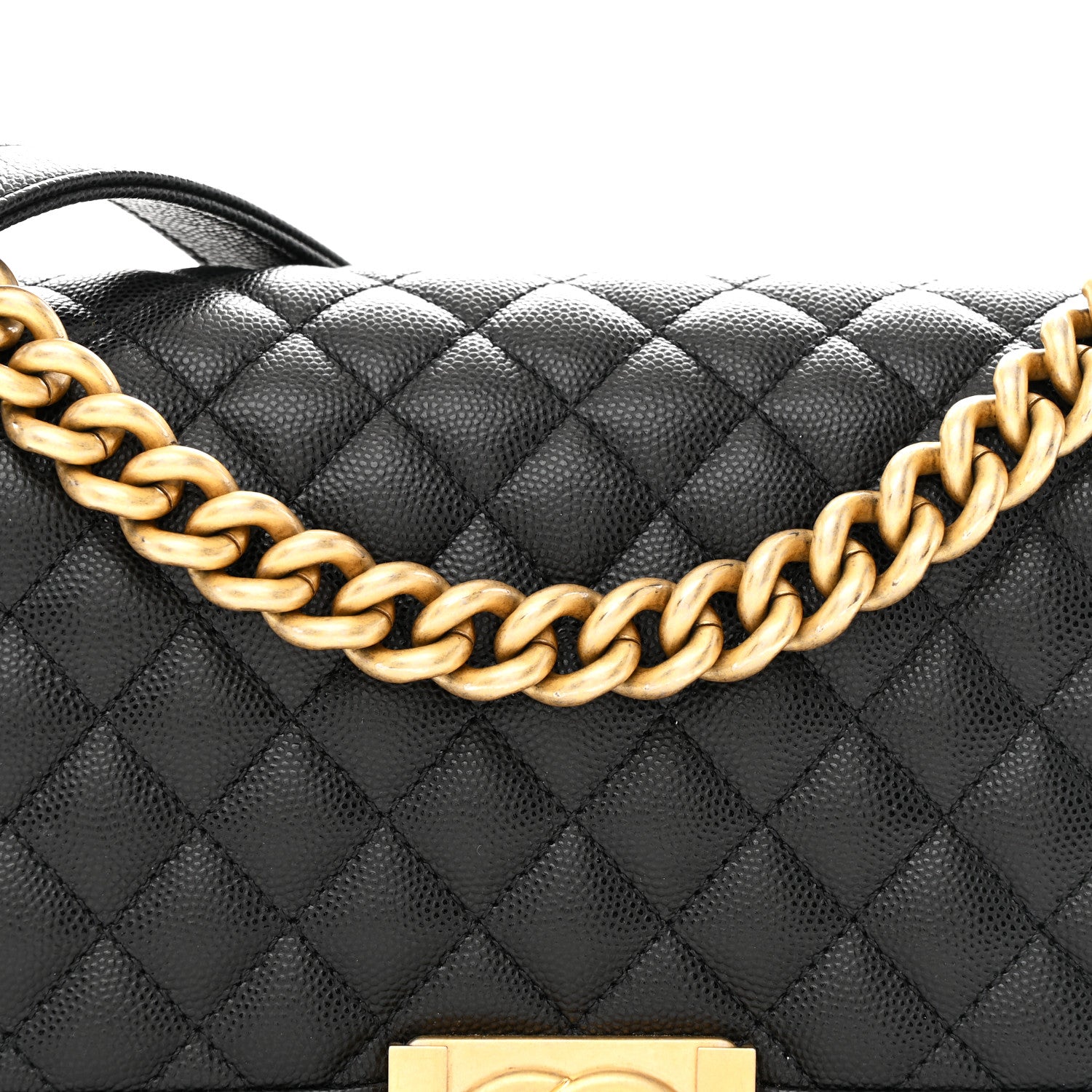 Chanel Caviar Quilted Medium Boy Flap Black 8 of 11