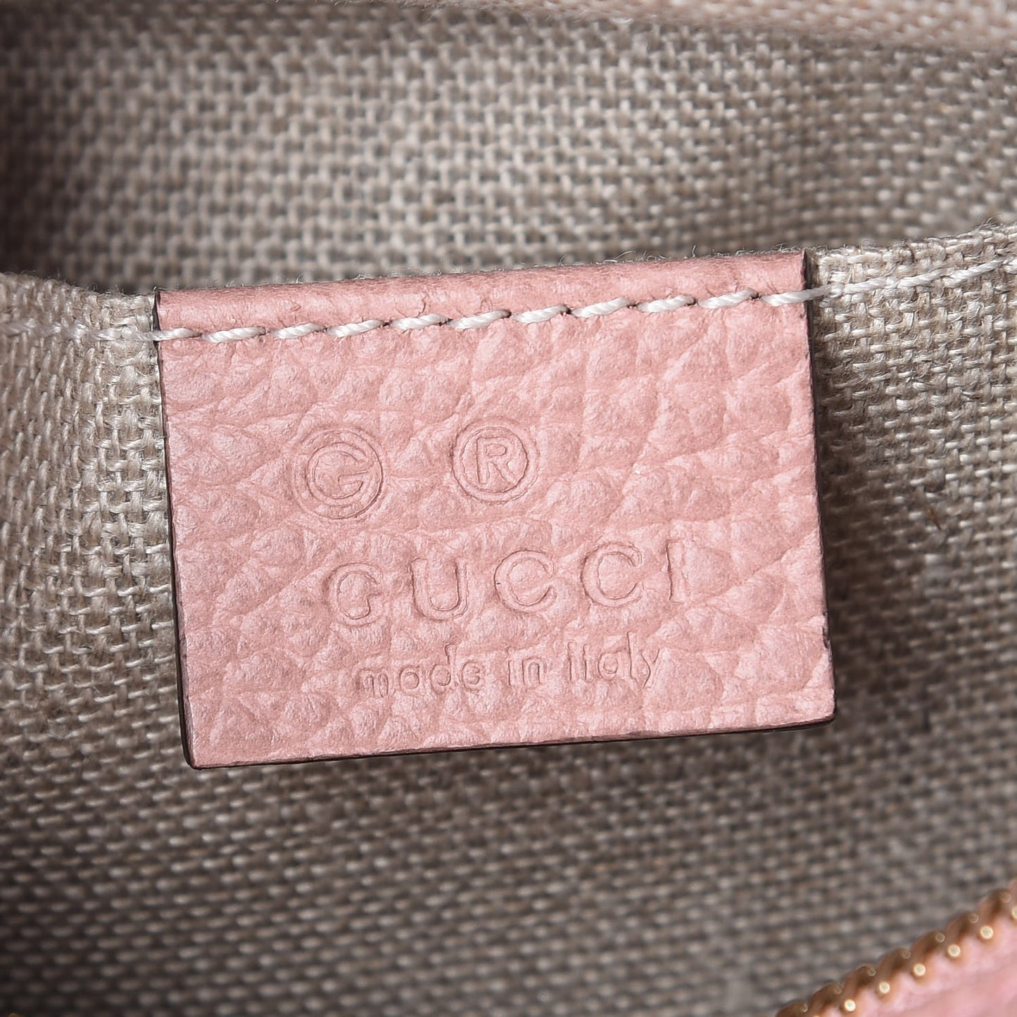 Monogram Mini Bree Messenger Bag Beige Soft Pink